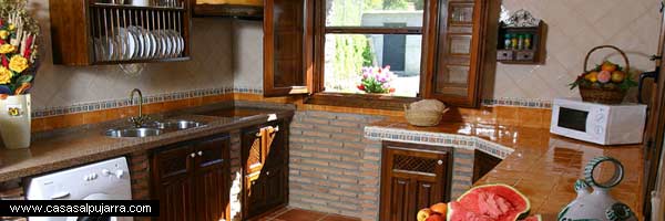 Cocina rural de la casa La Alpujarra