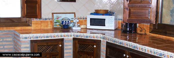 Cocina rústica típica de La Alpujarra