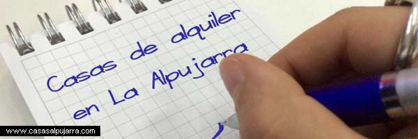 Información casas rurales Alpujarra