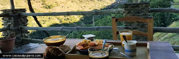Desayunos en La  Alpujarra para empezar el día